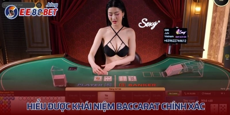 Hiểu được khái niệm Baccarat chính xác